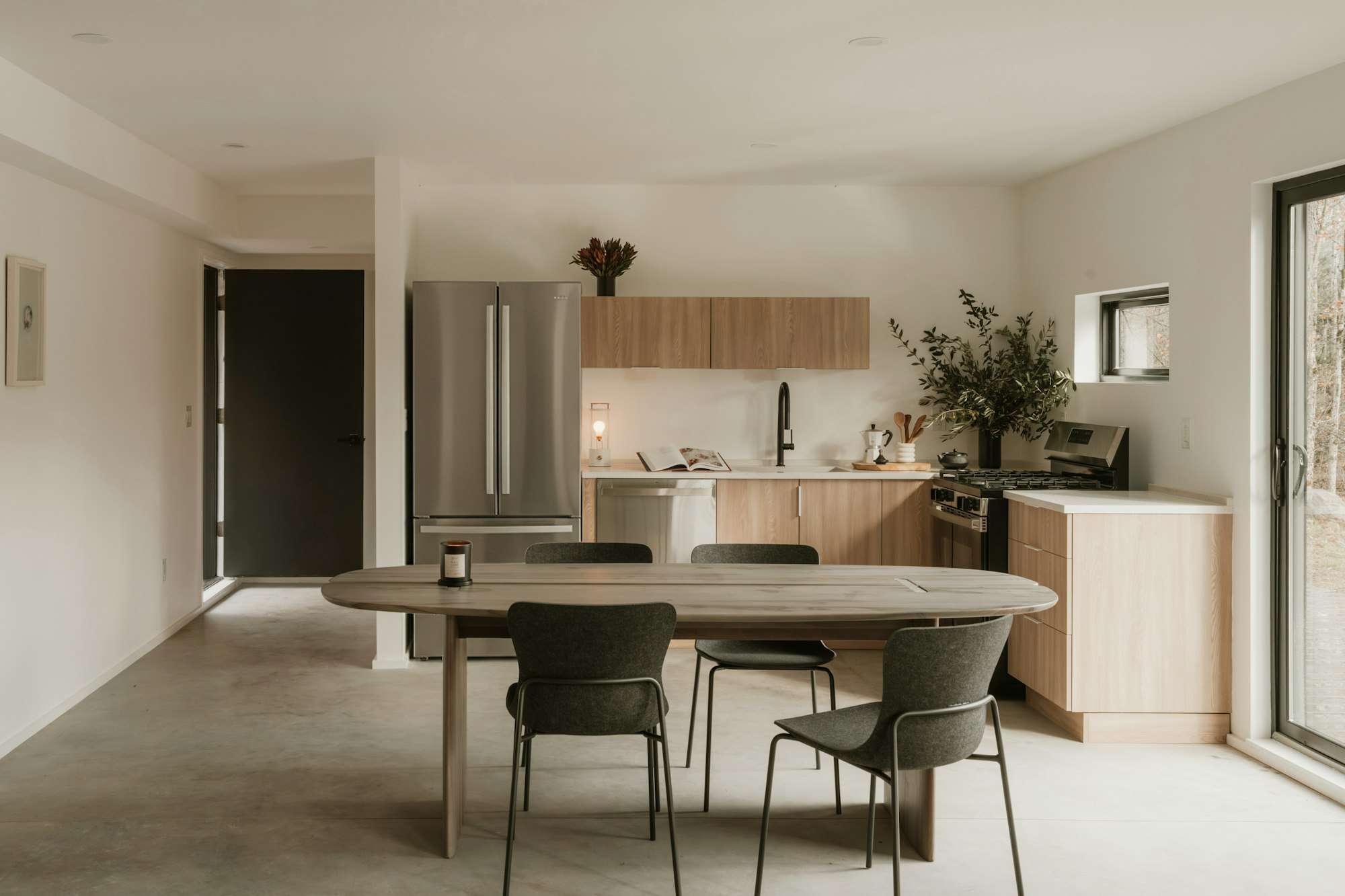 Cuisine et salle à manger terminées, après travaux